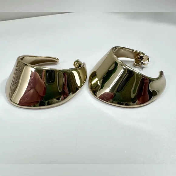 💛Robert Lee Morris SOHO Chunky U-Hoop Earrings - Picture 7 of 10